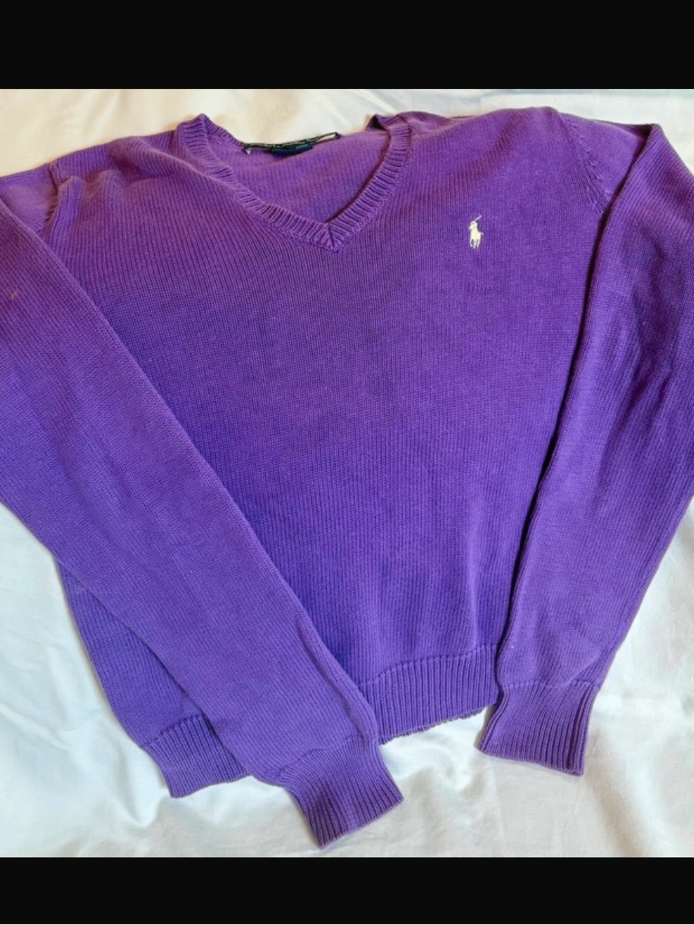 Ralph Lauren Women’s Violet V-Neck Sweater
